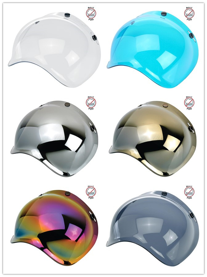 BILLBACK Original plant Spot] Biltwell locomotive safety helmet Blister Bubble Mirror lenses