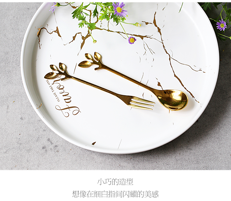 Những lúc đó phong cách châu Âu inox muỗng cà phê tráng miệng khuấy thìa muỗng canh sữa chua hoa quả - Cà phê phin cà phê inox
