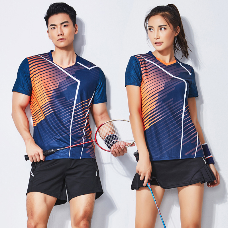 Peggie Cool 2023 New Badminton Suit Women's Speed Dry Summer Short Sleeve Sportswear Suit Men's Breathable Tennis Suit-Taobao