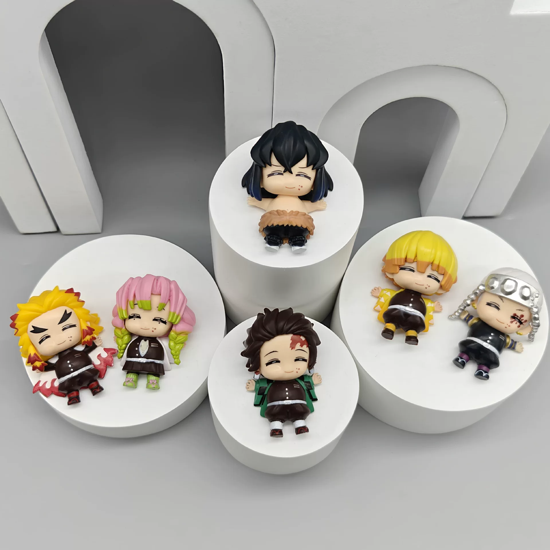 Серия Eat well Demon Slayer: Kimetsu no Yaiba Иносукэ Эндзиро Танджиро Зеницу Канрои еда игрушка украшение фигурка