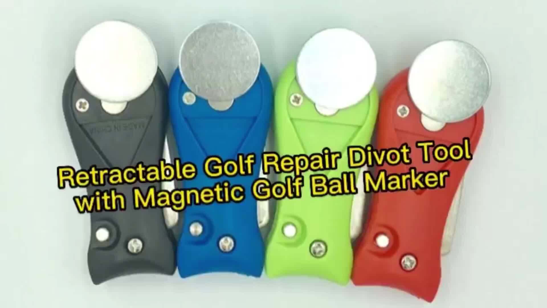 Retractable Golf Divot Tool Pitchfork Accessories Golf Divot Repair