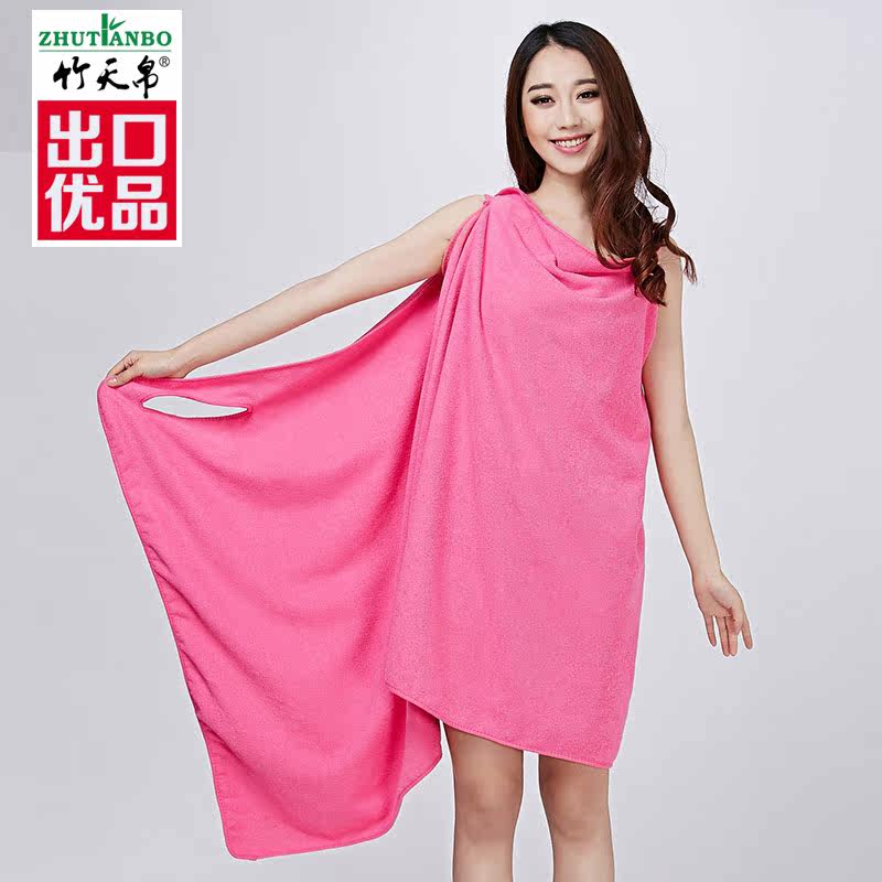 Bamboo Tianbo ever-changing bath towels increase and thicken bath towels can wear magic bath towels absorbent bath skirt tube top