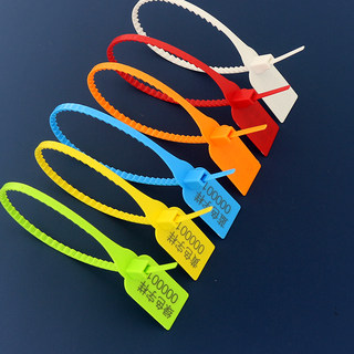 100 disposable plastic labels with anti-snapping buckles