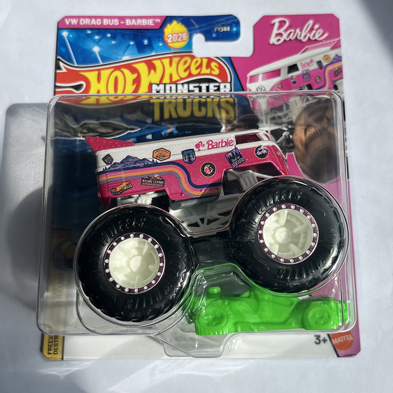Hot Wheels Fyj44 Wild Bigfoot Truck Theme Series Small Car Children's Toy Static Car Model Racing Car