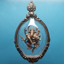 Thai Buddha brand genuine beautiful elephant God silver Brown alloy texture distribution waterproof shell Thailand shipping