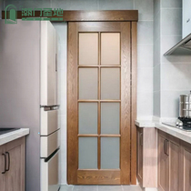 Tide door Holy land kitchen sliding door Sliding door Wooden door custom bathroom partition indoor door Toilet solid wood door Household