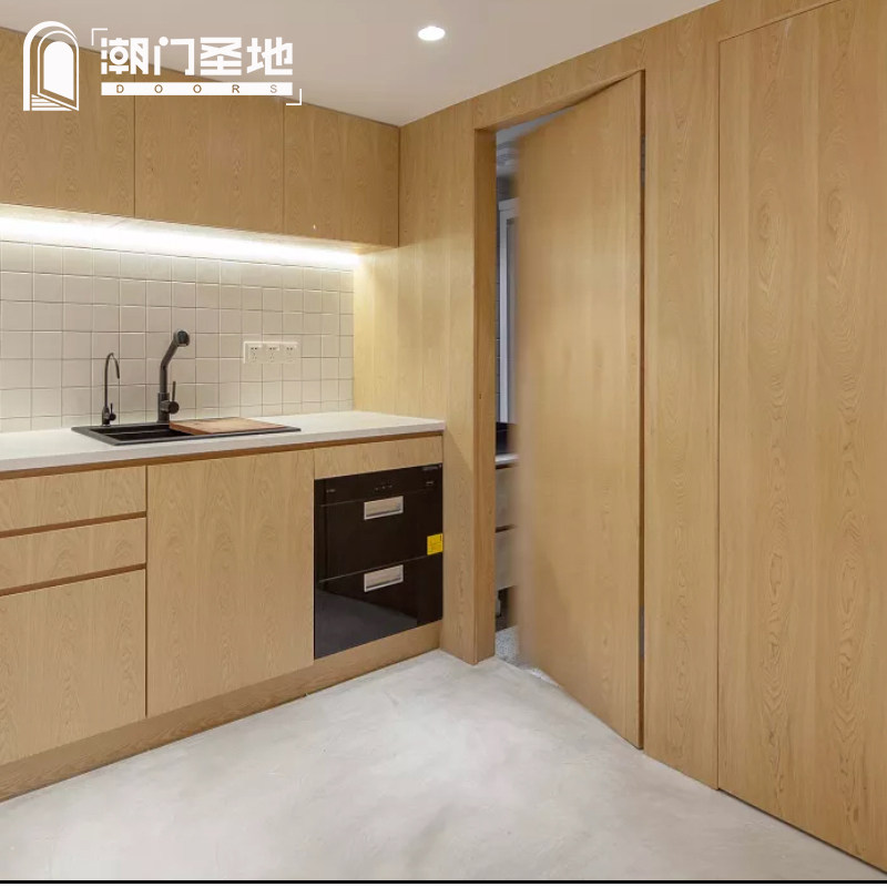 Tidal Gate Holy Places Invisible Door Fixed Makeup room door Wood door Home Living Room Bedroom Door Hidden Door Background Wall Concealed Door