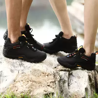 Couple shoes male hiking shoes female autumn and winter waterproof antiskid hiking shoes breathable low-cut off-road pa shan xie