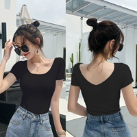 Черный [спереди u шее, задний v -neck]