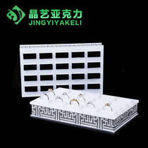 High-grade acrylic ring display box earrings jewelry display shelf jewelry display props jewelry display plate