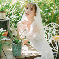 23 Shasen Fairy Lace Net gentle first love dating daily certificate registration light wedding dress