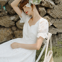 22 new summer ultra-fairy-style retro jacquard gentle first love princess nepotism Skirt Light Wedding dress Light wedding dress