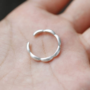 Chinese style old-fashioned retro silver ring all sterling silver