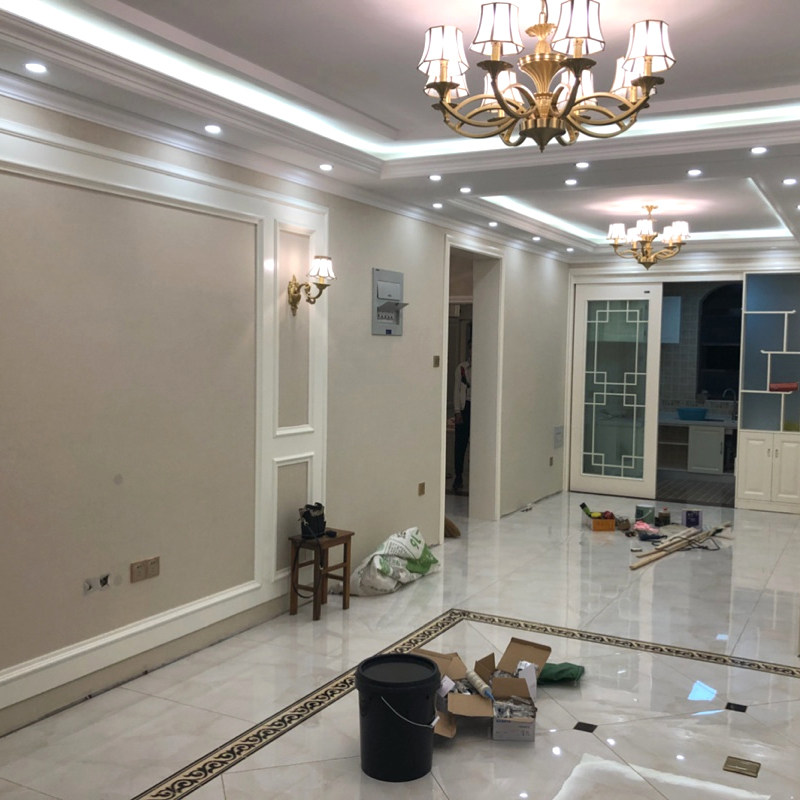 Shanghai physical store linen seamless wall covering vegan wall covering door-to-door package construction measurement hotel hotel office