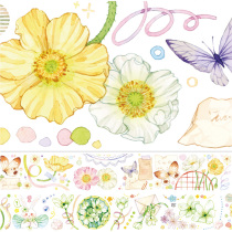 New seven-day corpora handbill hand ledger material and paper adhesive tape stickers characters Yus Sacred Heart lily special oil