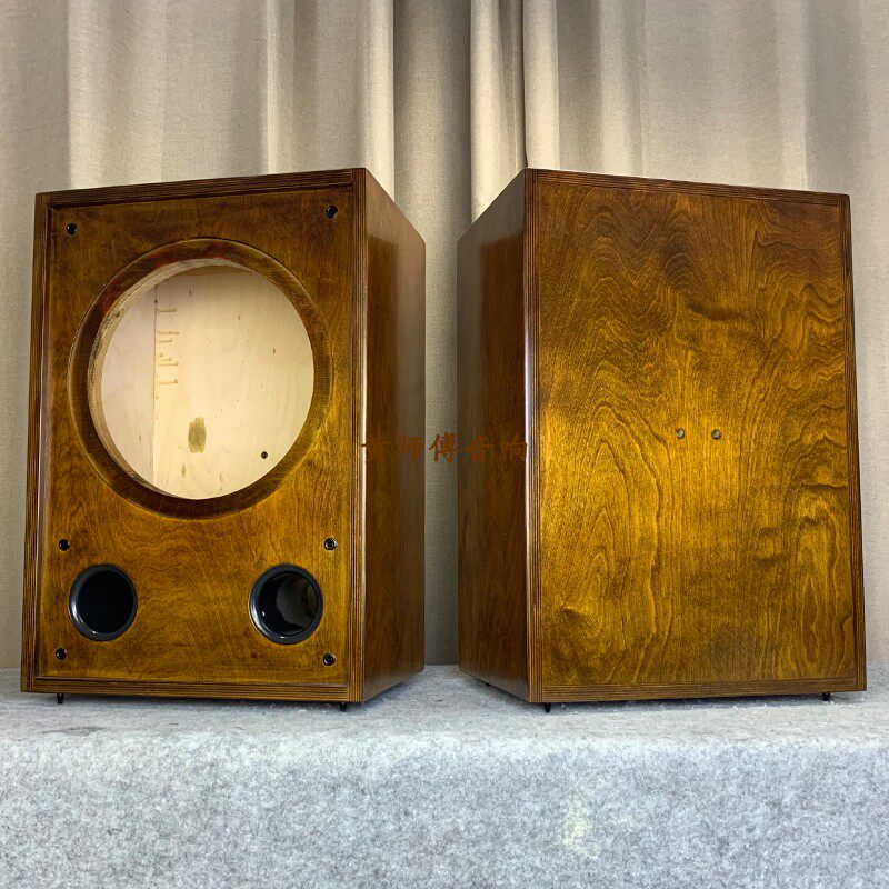 The fine audio DIY customizes 8 inch 10 inch 12 inch 15 inch antique coaxial full frequency large bookcase solid wood speaker empty box