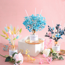 ins wind advanced sensation Full Star rabbit tail grass dried flowers lasting no fire incense Lavender Room Living-room Living-room Decoration