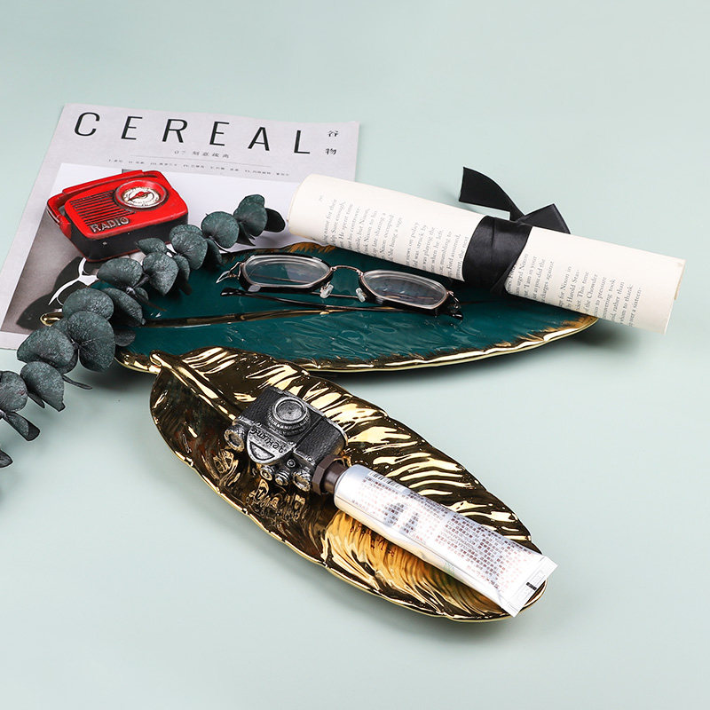 Fruit plate ceramic coffee table decoration creative home salad plate retro dried fruit plate candy snack snacks