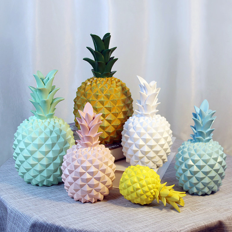 Creative Pineapple Deposit Money Pot Home Small Swing Piece Office Wine Cabinet Bedroom Adornment Children's Room Deposit Box Furnishing