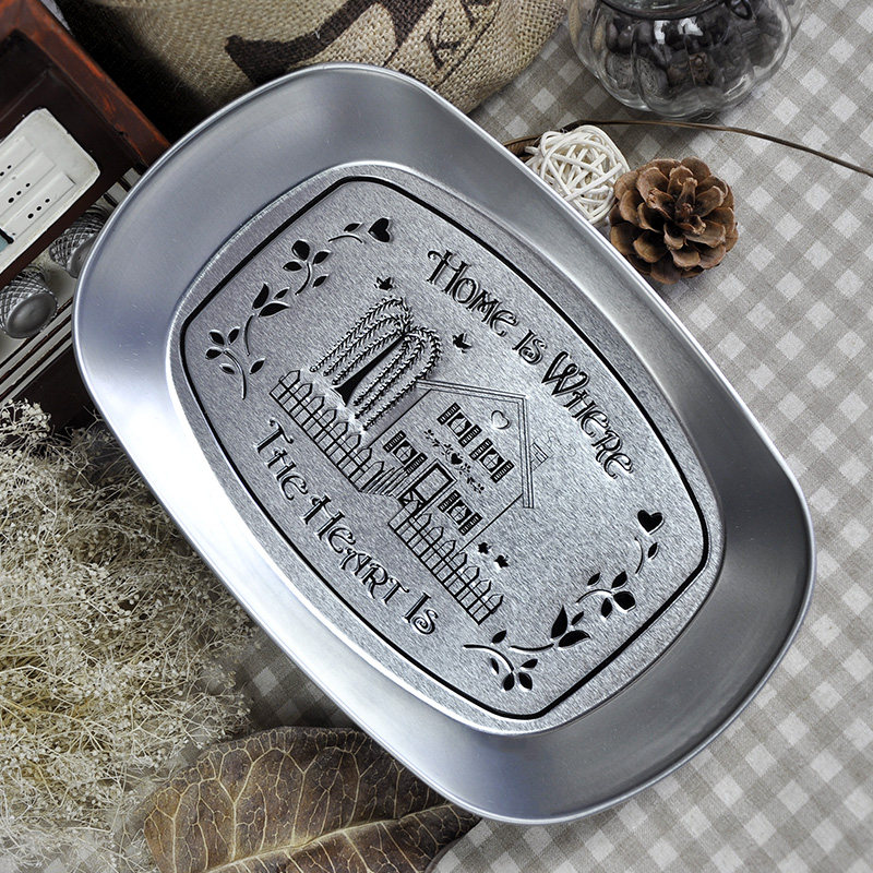 American fruit tray tea table hem Decorative Dried Fruit Pan Candy Refreshments Snack Pan Nut Tray Home Living Room Creativity