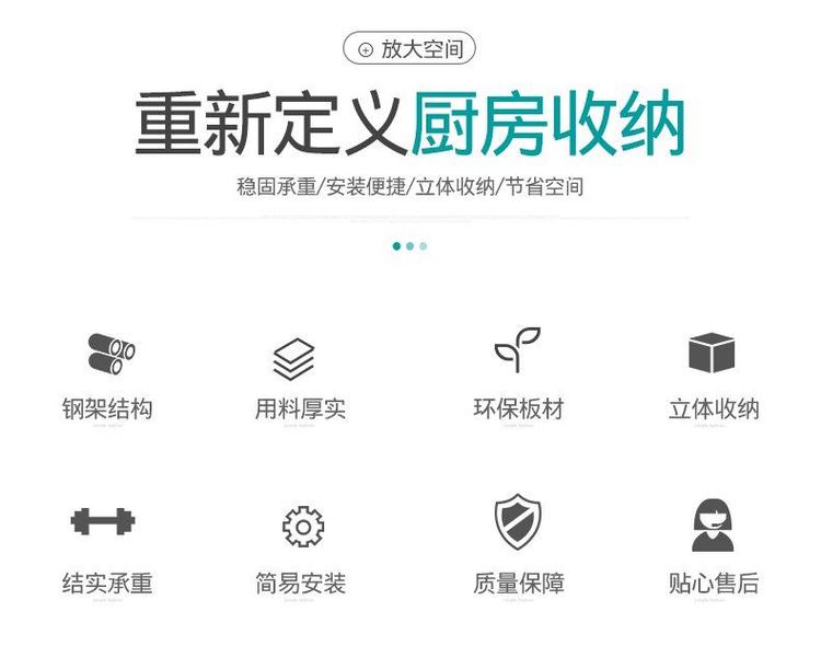 厨房置物架调料架收纳架家用调味品调料盒 图2
