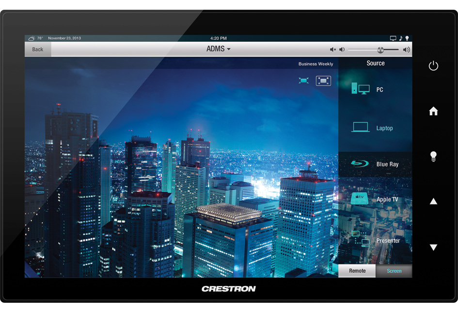 CRESTRON Crestron TSW-1050-B-S 10 1-inch Tactile Wired Touch Screen