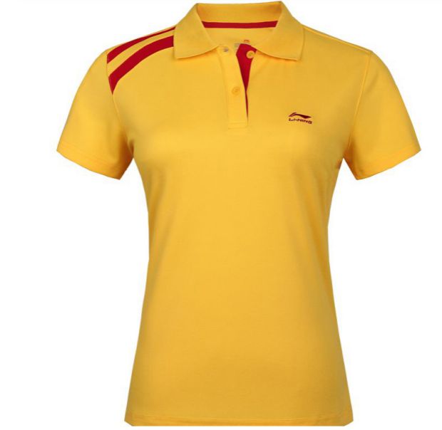 Mùa hè Li Ning nhanh khô mồ hôi thấm mồ hôi nam và nữ vài chiếc áo polo ngắn tay ATSG273-2 ATSG314-2-3 - Áo polo thể thao áo polo đẹp