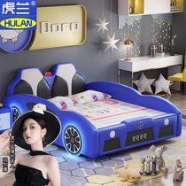 Childrens car bed boy adult bed boy cartoon multi-functional baby girl sports car bed small apartment 1 5M meters
