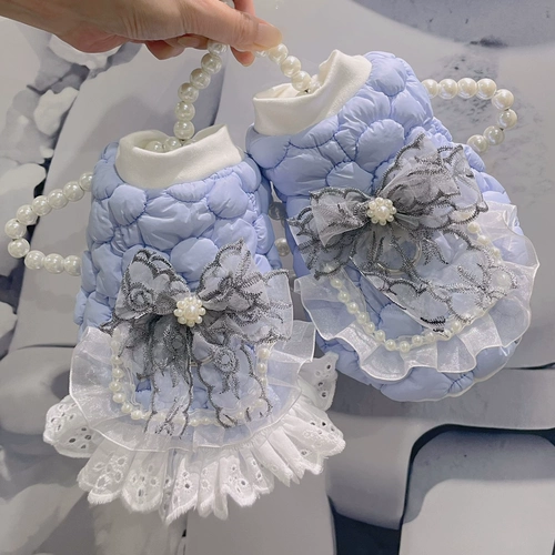 Маленькая кузов Мальтийская одежда для домашних животных с бархатной открытой кнопкой Супер густой теплый теплый бархатный жилет собака зимняя ватная куртка