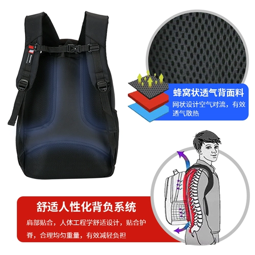 Универсальная водонепроницаемая сумка через плечо для отдыха, вместительный и большой школьный рюкзак, сумка для путешествий, коллекция 2022, ткань оксфорд