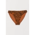 HM phụ nữ áo tắm 2020 mới mùa hè áo tắm xẻ tà cao đáy đáy bikini đáy 0832331 - Bikinis Bikinis