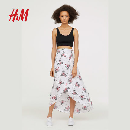 H&M DIVIDED女装2018年夏季新款 半身裙 H