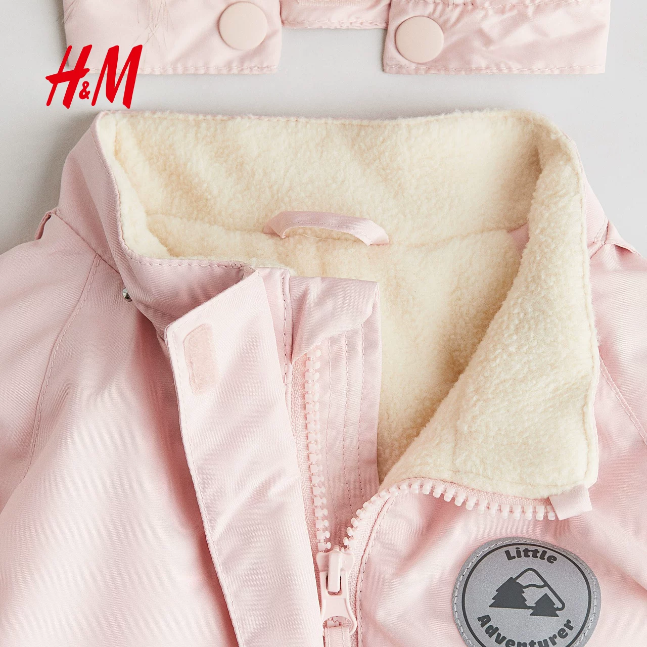 Детский комбинезон HM для девочки, летний, водоотталкивающий, с stand-к collar, комбинезон снегозащитный, 1293995