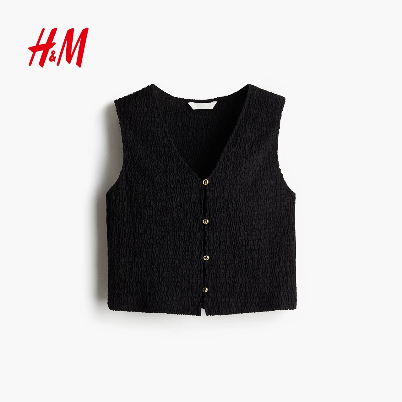 Жилет-майка H&M, стиль города, V-образный вырез, 30 лет