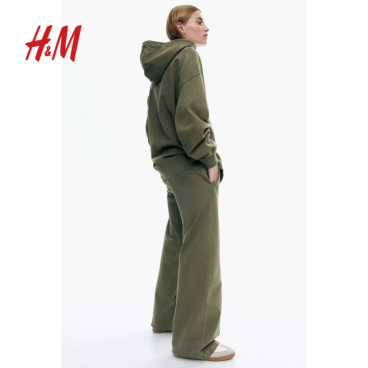 [Футболка HM женская oversize хлопковая толстовка 1243666]