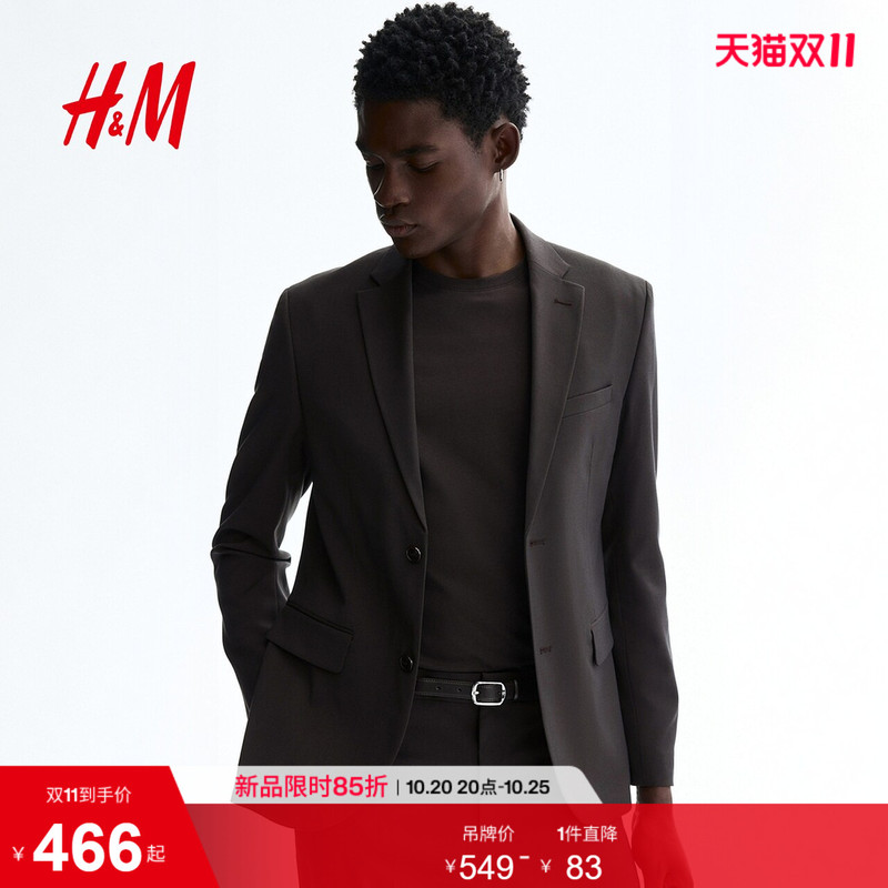 Hm2026 Autumn New Men's Slim Fit Suit Jacket 1250484 Hm2026 Autumn New Men's Slim Fit Suit Jacket 1250484