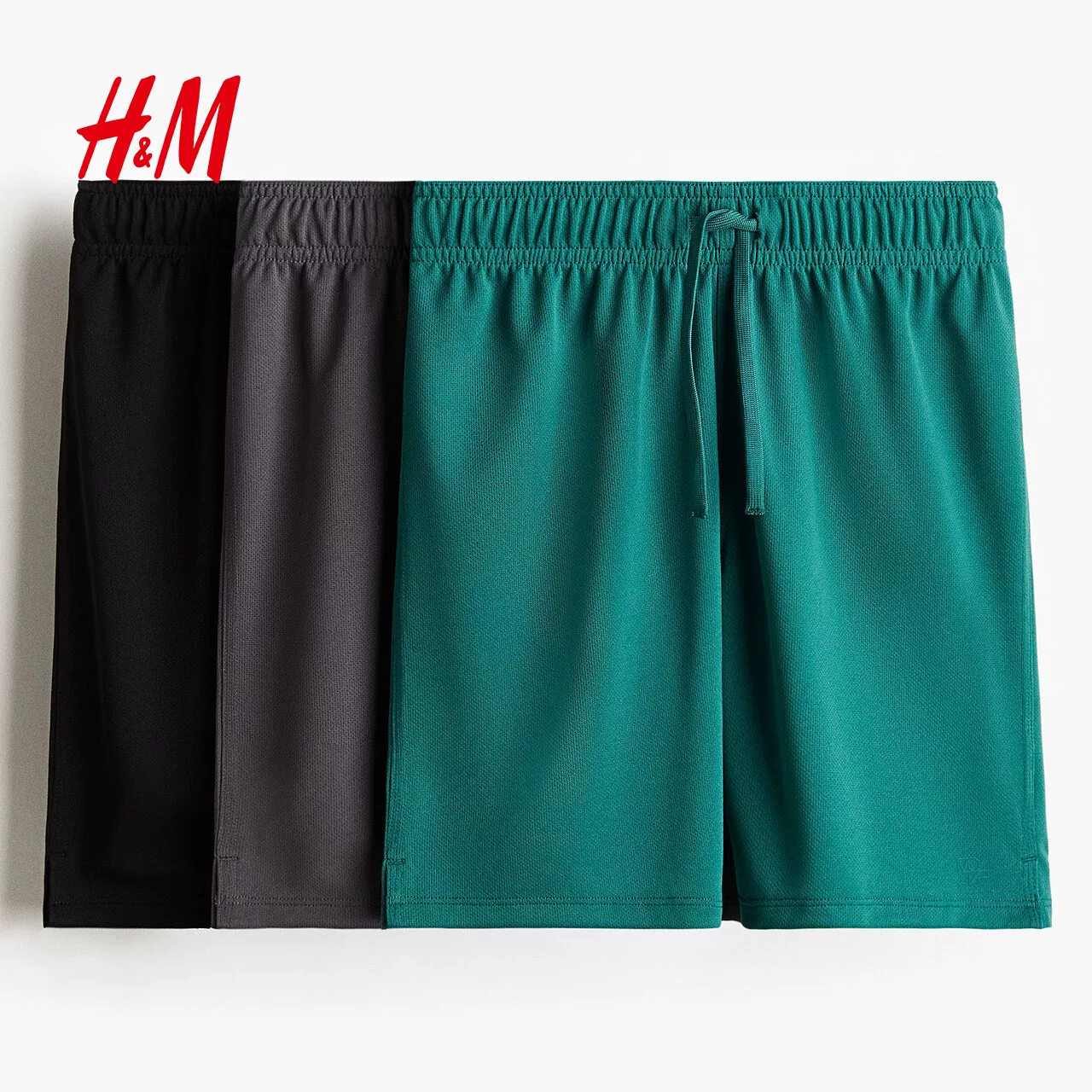 [【H&M MOVE DryMove™】детские шорты набор 3 шт новые спортивные штаны 1224452]
