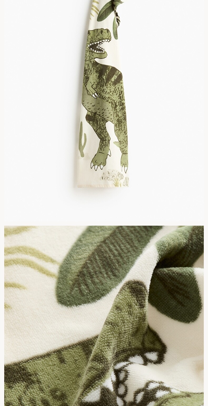 Полотенце hm home2025冬季新款印花浴巾0945713 H&M