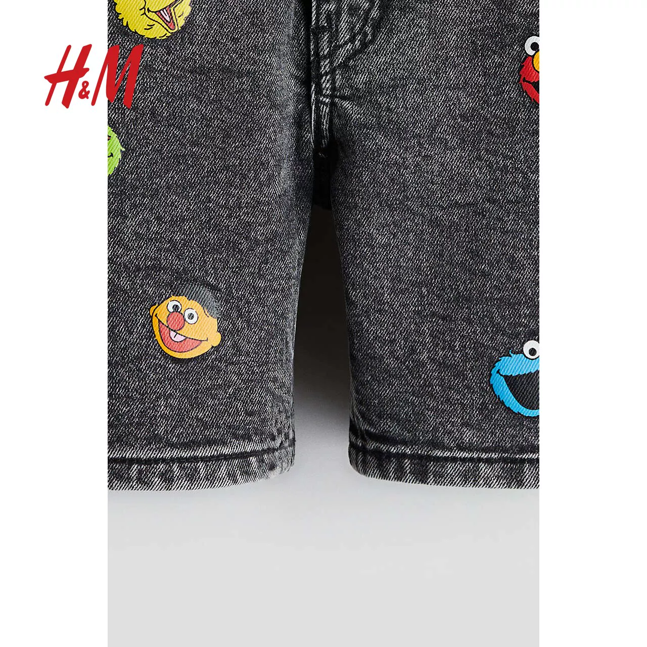 Масло сезама от H&M для мальчиков, джинсовая юбка, шорты, семейный стиль, детская одежда