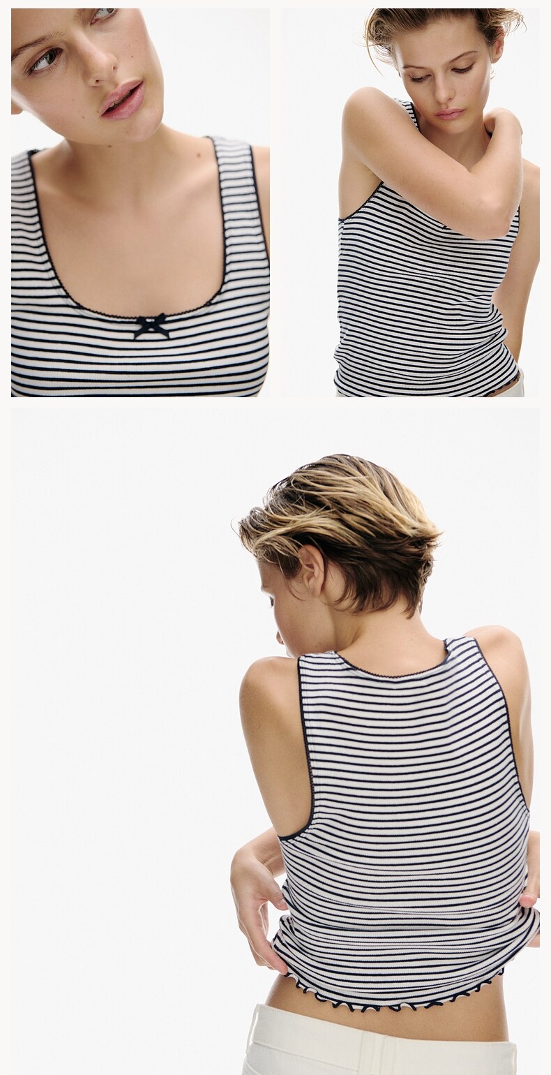 Топы/майки hm女装背心夏季运动健身网眼汗布背心1272563 H&M