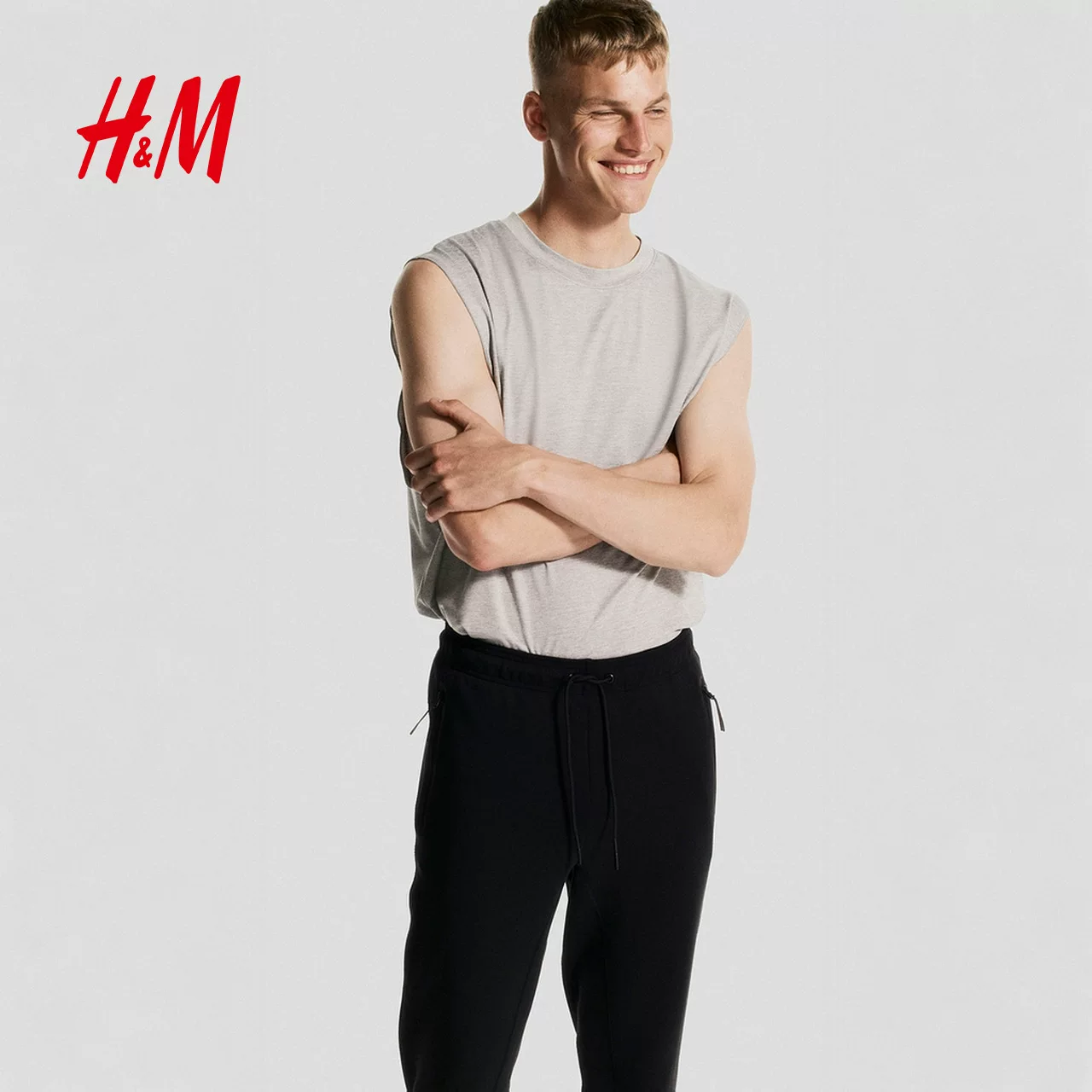 【HM MOVE DryMove™】 Мужские спортивные штаны летние зауженные для бега 1235999