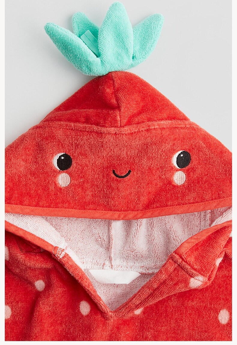 Полотенце hm居家布艺浴巾冬季婴儿女婴披肩式可爱毛巾浴巾1216298 H&M