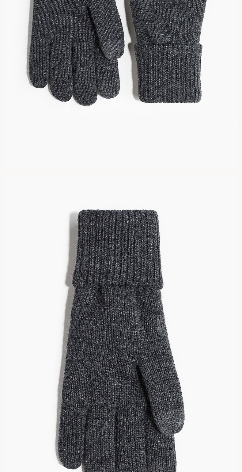 Перчатки hm夏季男士针织智慧型手机触控屏幕手套1297800 H&M