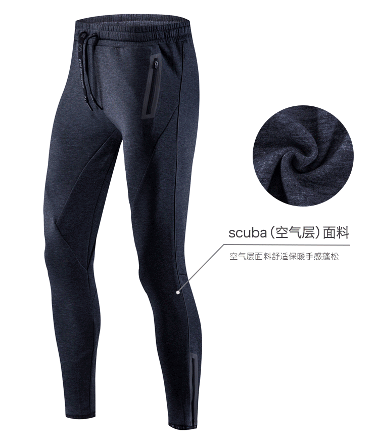 德国 GymAesthetics 男士秋冬运动针织长裤 scuba空气层面料 图2