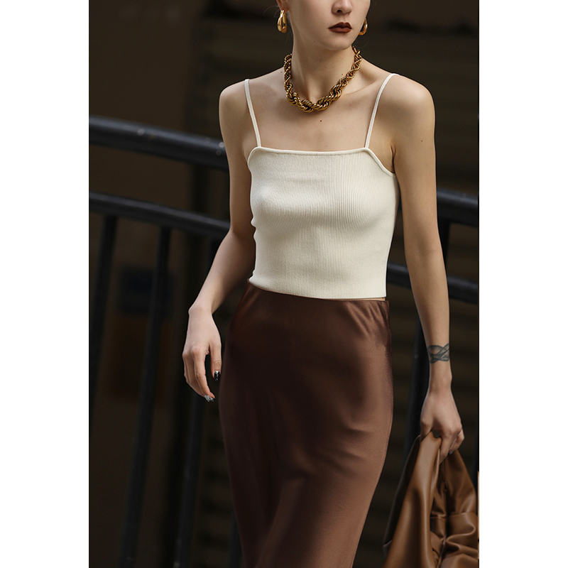 Mogas cool touch just need bi prepared pit strips slim fit and thin knitted short small sleeveless vest women's inner wear