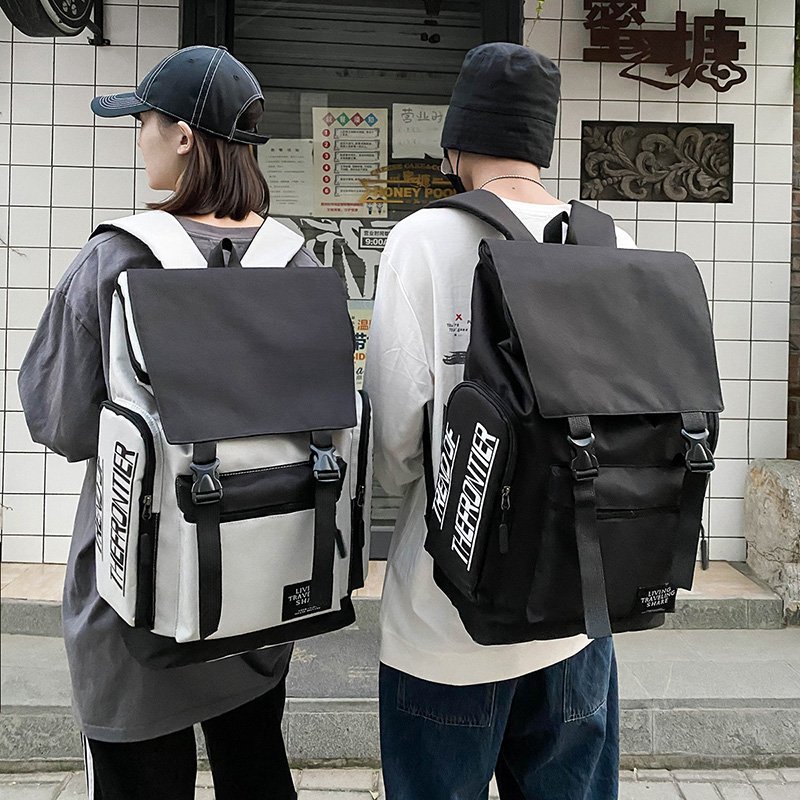 ITCFASHONK This year Explosive Double Shoulder Bag Men's Junior High School High School Students Bag Large Capacity Backpack Han Edition Travel Bag-Taobao