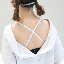 Jemonway underwear shoulder strap sexy cross non-slip Adjustable candy color backless beautiful back chest strap