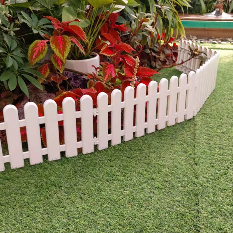 (10 pieces) Plastic fence PVC fence white garden fence fence fence flower pot decoration fence