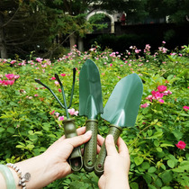 Small shovel gardening art tools Three sets of planting flowers and shovels planted with vegetable shovels to rake small potted plants to grow flower-raising tools