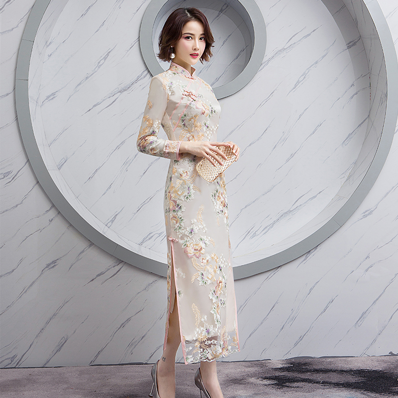  L+Champagne color split long sleeves are not hollowed out   + $12.57 